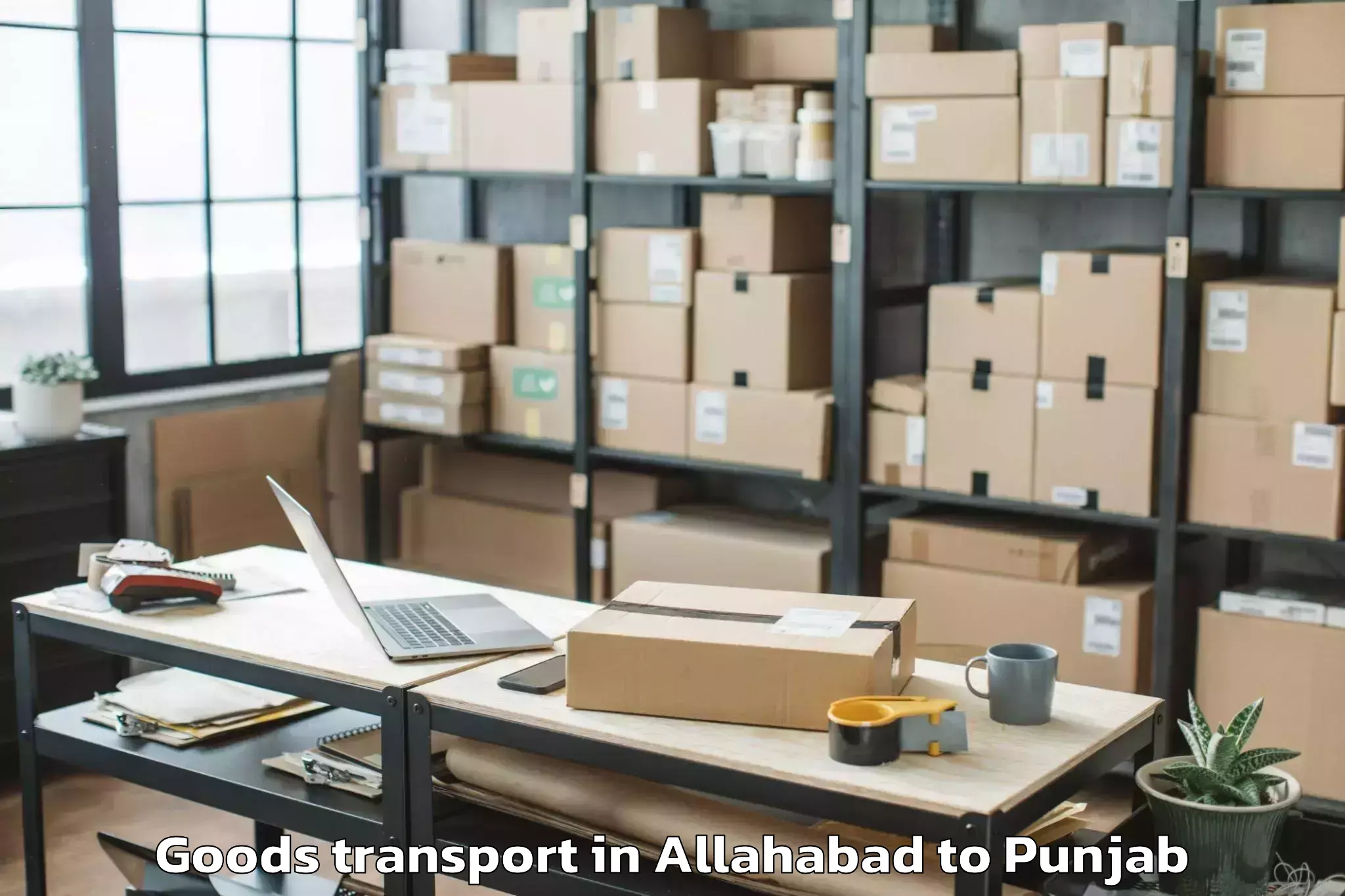 Quality Allahabad to Malerkotla Goods Transport